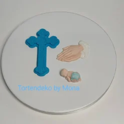 Zuckerfigur Tortenbild Tortendeko Taufdeko