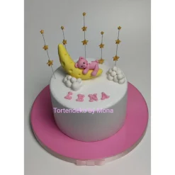 Zuckerfigur Tortenbild Tortendeko Mond Bär