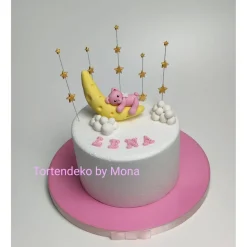 Zuckerfigur Tortenbild Tortendeko Mond Bär