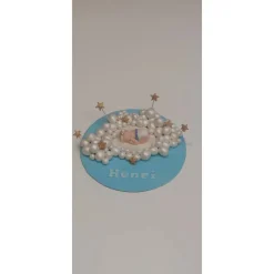 Zuckerfigur Tortenbild Tortendeko Wolken Baby Taufe