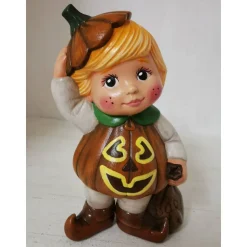 Zuckersüsses Halloween Püppchen aus Keramik