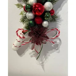 Zuckerstangen Weihnachtsdeko Weihnachtskranz Türschmuck Türdeko Türkranz