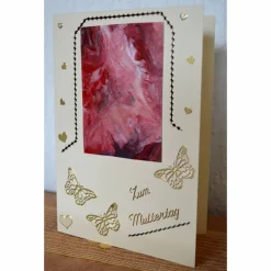 Zum Muttertag – bezaubernde Karte mit einem kleinen Kunstwerk – Design  Ulrike Kröll