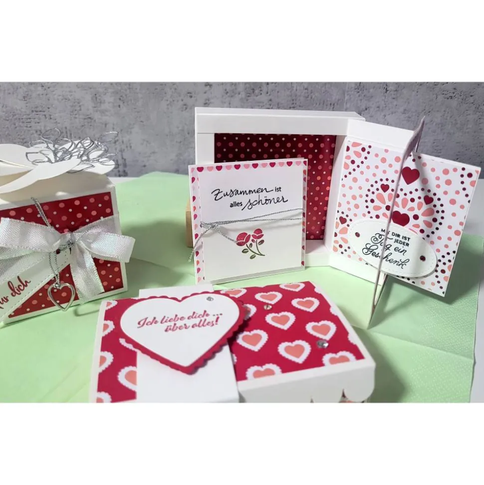 Zum Valentinstag, oder einfach mal so, kleine Präsentschachtel, Aufmerksamkeiten, Liebe, Stampin up
