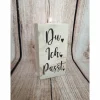 Zum Valentinstag Teelicht Holz Block mit Ich Du Passt tolles Geschenk auch zum Geburtstag für die große Liebe