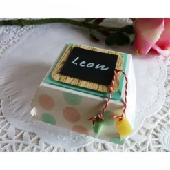 Zur Einschulung/Hamburgerbox zum selbst befüllen, Verpackung für Gastgeschenk, Tischkarte, Platzkarte