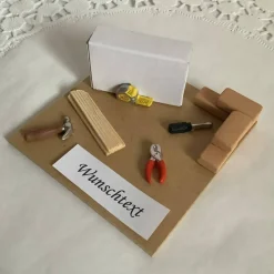 Zur Renovierung Geldgeschenk, zum Umbau, Umzug und Geschenk oder Gutschein für den Hausbau, die Wohnung oder ein Zimmer