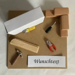 Zur Renovierung Geldgeschenk, zum Umbau, Umzug und Geschenk oder Gutschein für den Hausbau, die Wohnung oder ein Zimmer