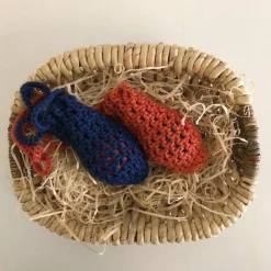 Zwei Eierschleudern / Eiernetze / Ostereierschleudern / Ostereiernetze 100%recyceltes Polyester extra dick!