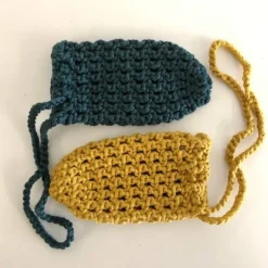 Zwei Eierschleudern / Eiernetze / Ostereierschleudern / Ostereiernetze 100%recyceltes Polyester extra dick!