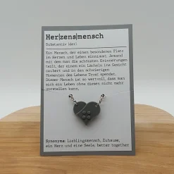 Zwei Schlüsselanhänger Herz Baustein-Optik für Paare, Freunde, Herzensmenschen, Valentinstag, Geschenk